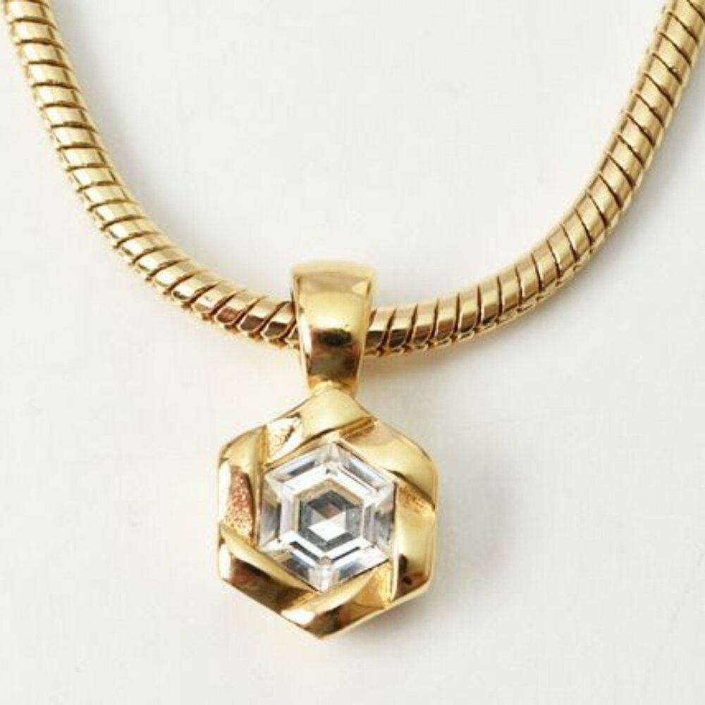 Christian Dior Necklace Earrings Set Vintage Pendant Accessories - Picture 2 of 8